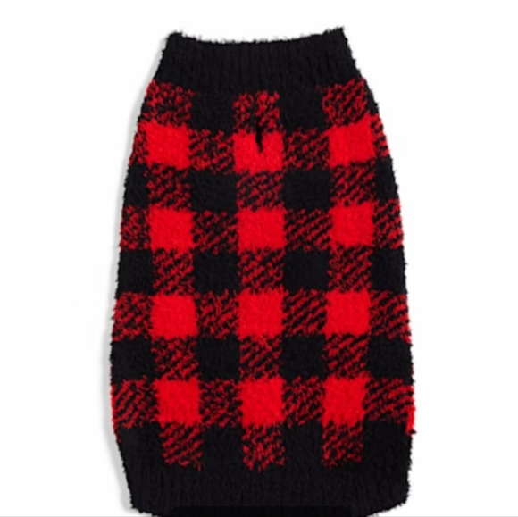 Buffalo Check Sweater for Cats and Dogs-Small - Picture 2 of 6